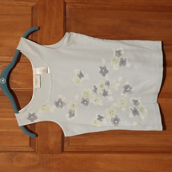 Liz Claiborne woman's size SP cotton tank with satin trim - Picture 2 of 8